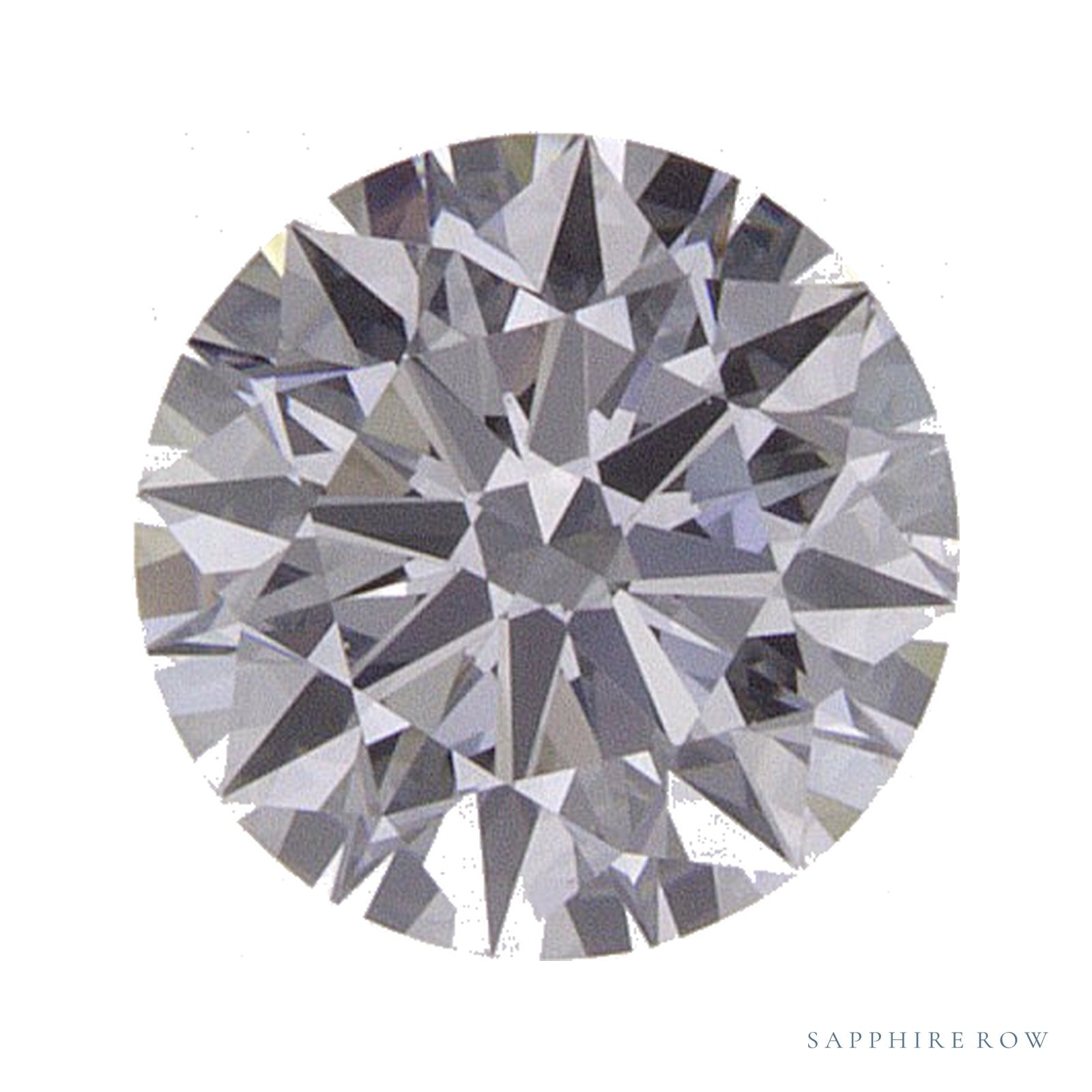 0.52 ct lab-grown diamond, round cut | Sapphire Row · cut4