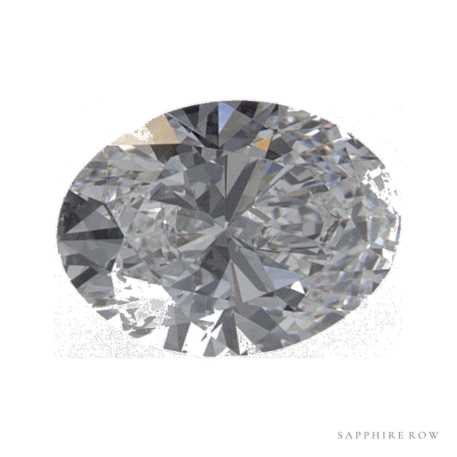 0.51 ct Oval Lab-Grown Diamond – D VS1 — Sapphire Row · cut · cut3 · cut4