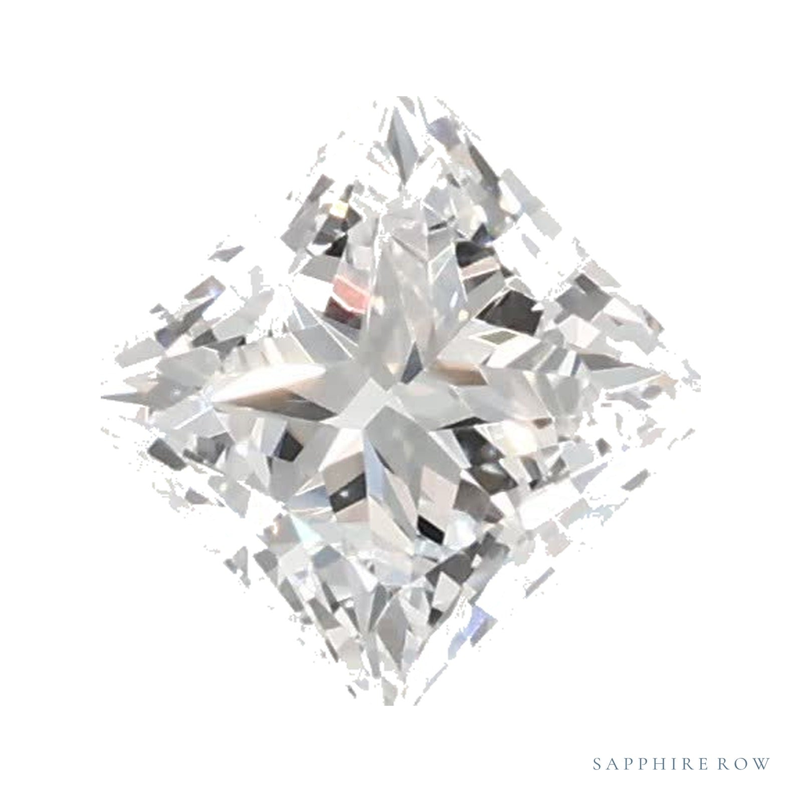 0.51 ct lab-grown diamond, square cut | Sapphire Row · cut4
