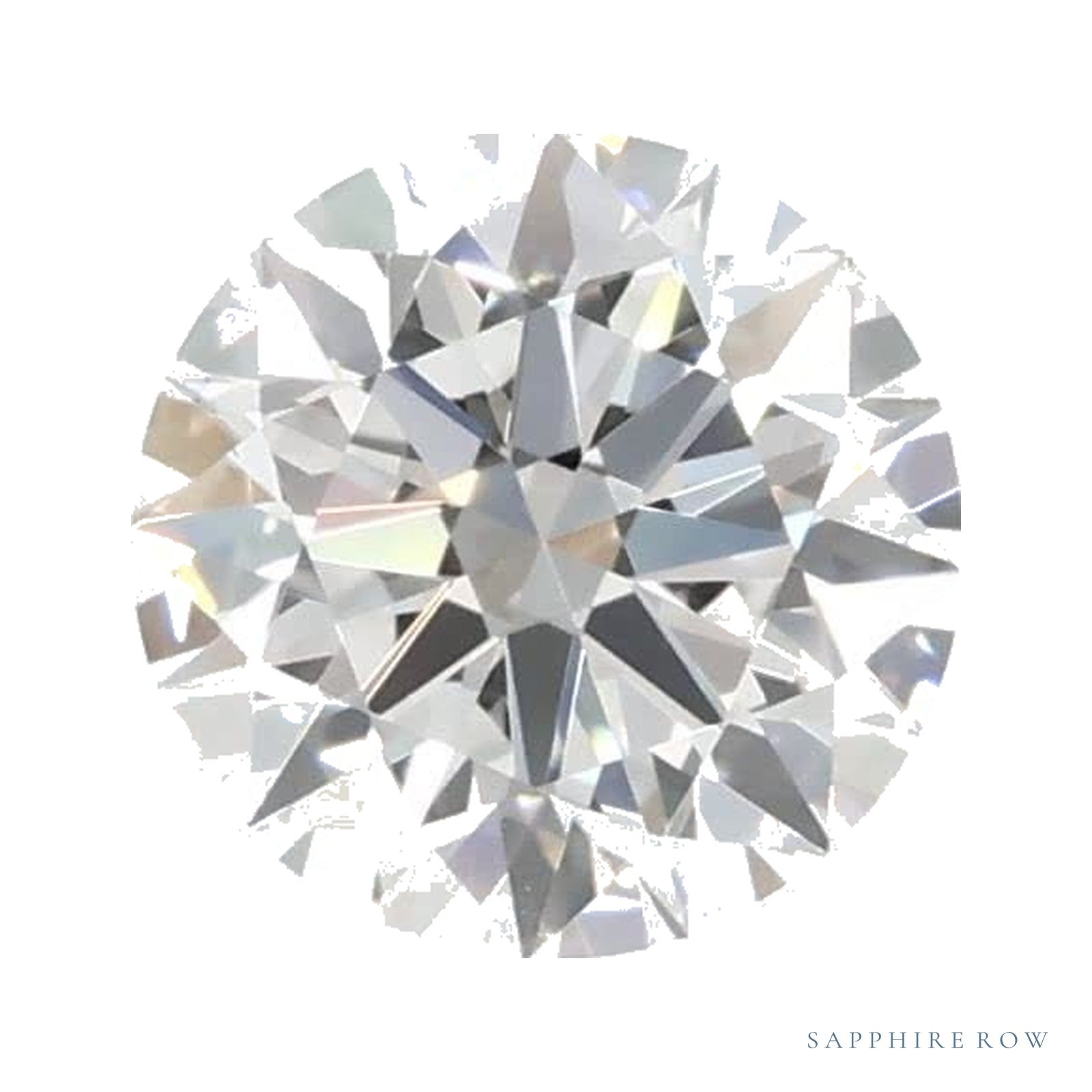 0.51 ct Round Lab-Grown Diamond – E VS1 — Sapphire Row · cut3 · cut4