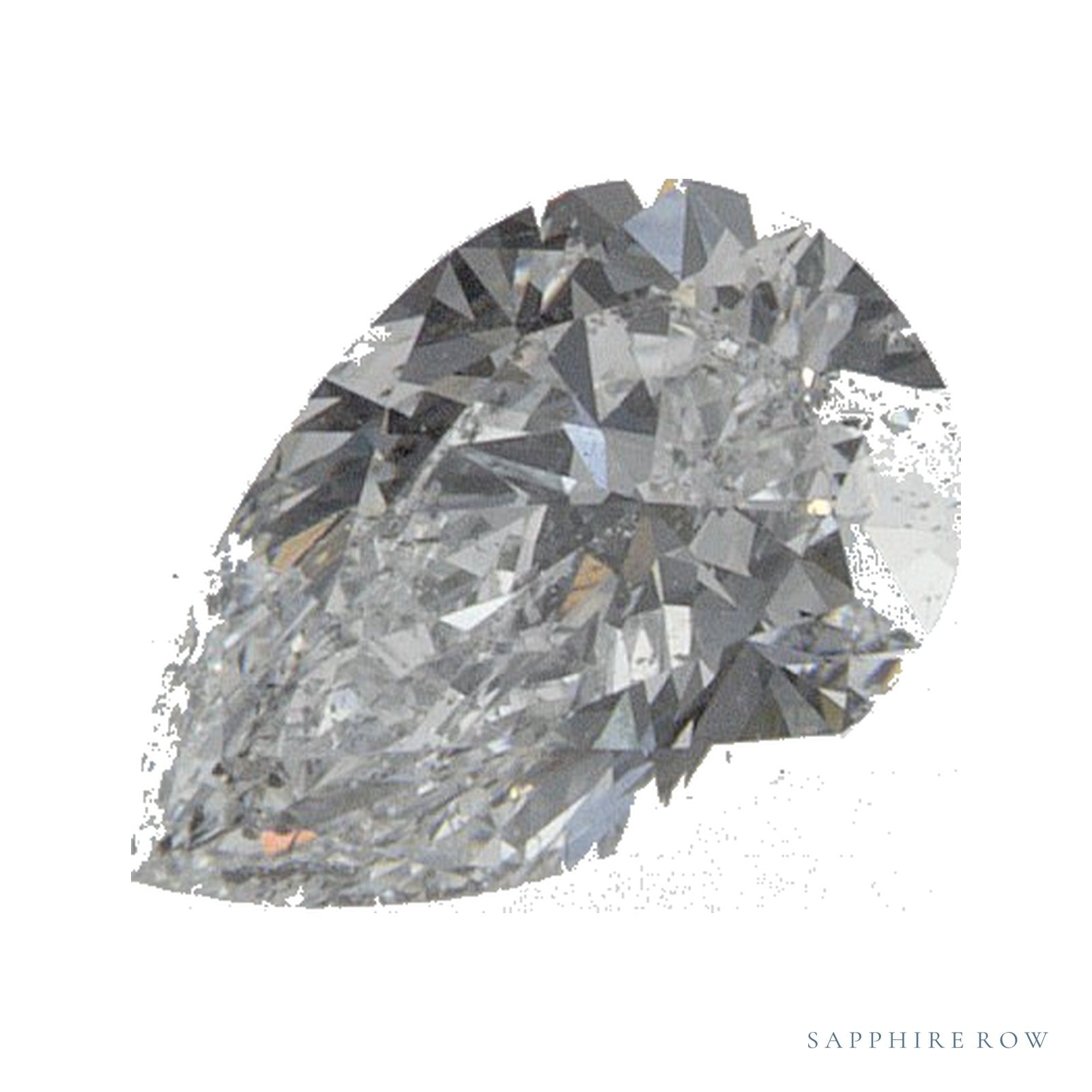 0.50 ct natural diamond, pear cut | Sapphire Row · cut4
