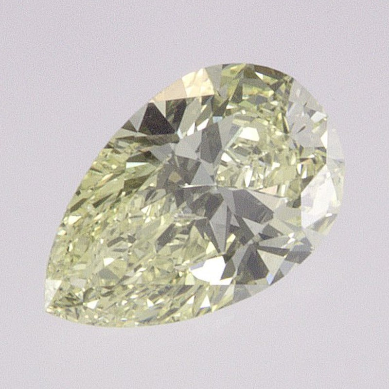 0.50 ct lab-grown fancy intense yellow diamond, pear cut | Sapphire Row · cut7