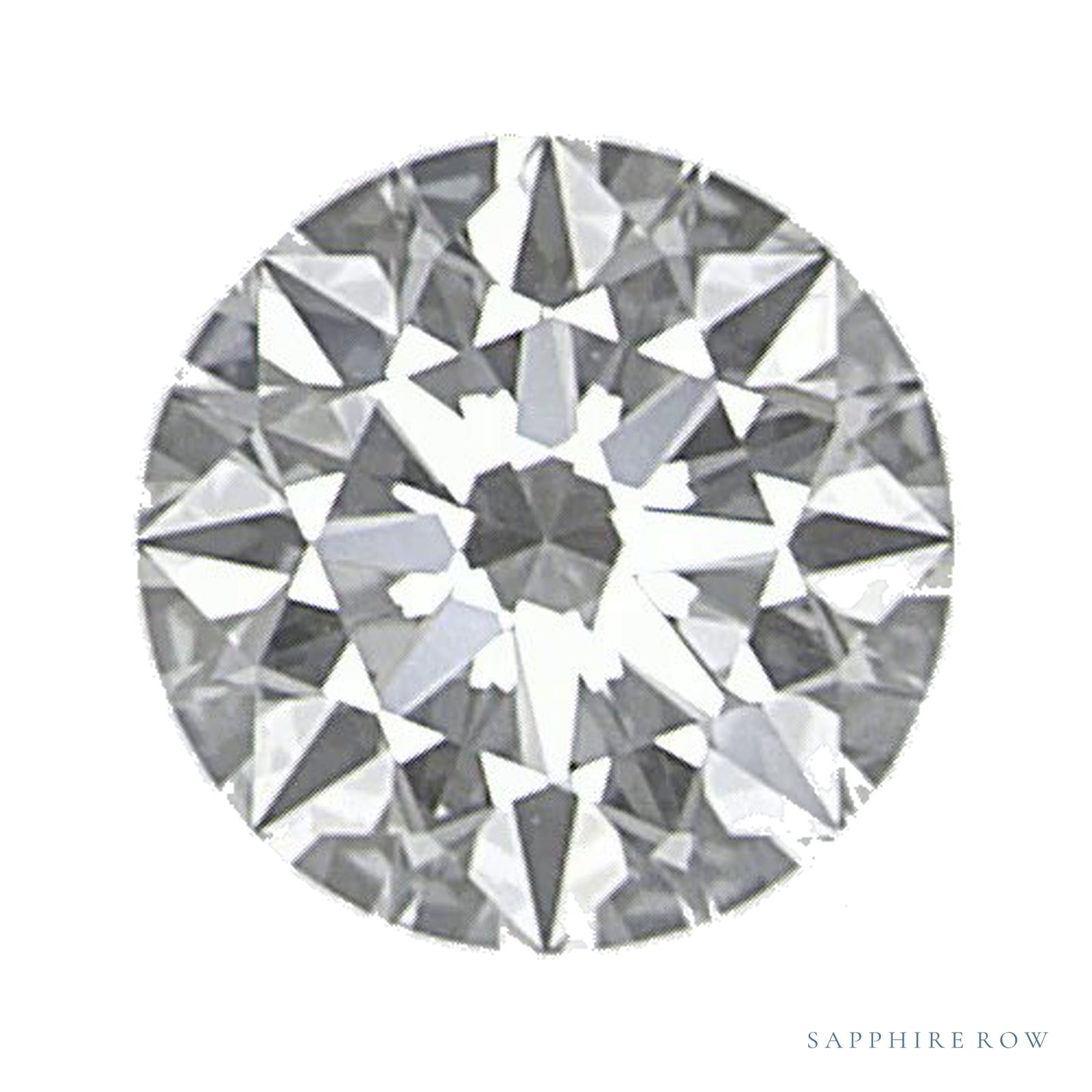0.36 ct Round Natural Diamond – E VVS1 — Sapphire Row · cut · cut3 · cut4