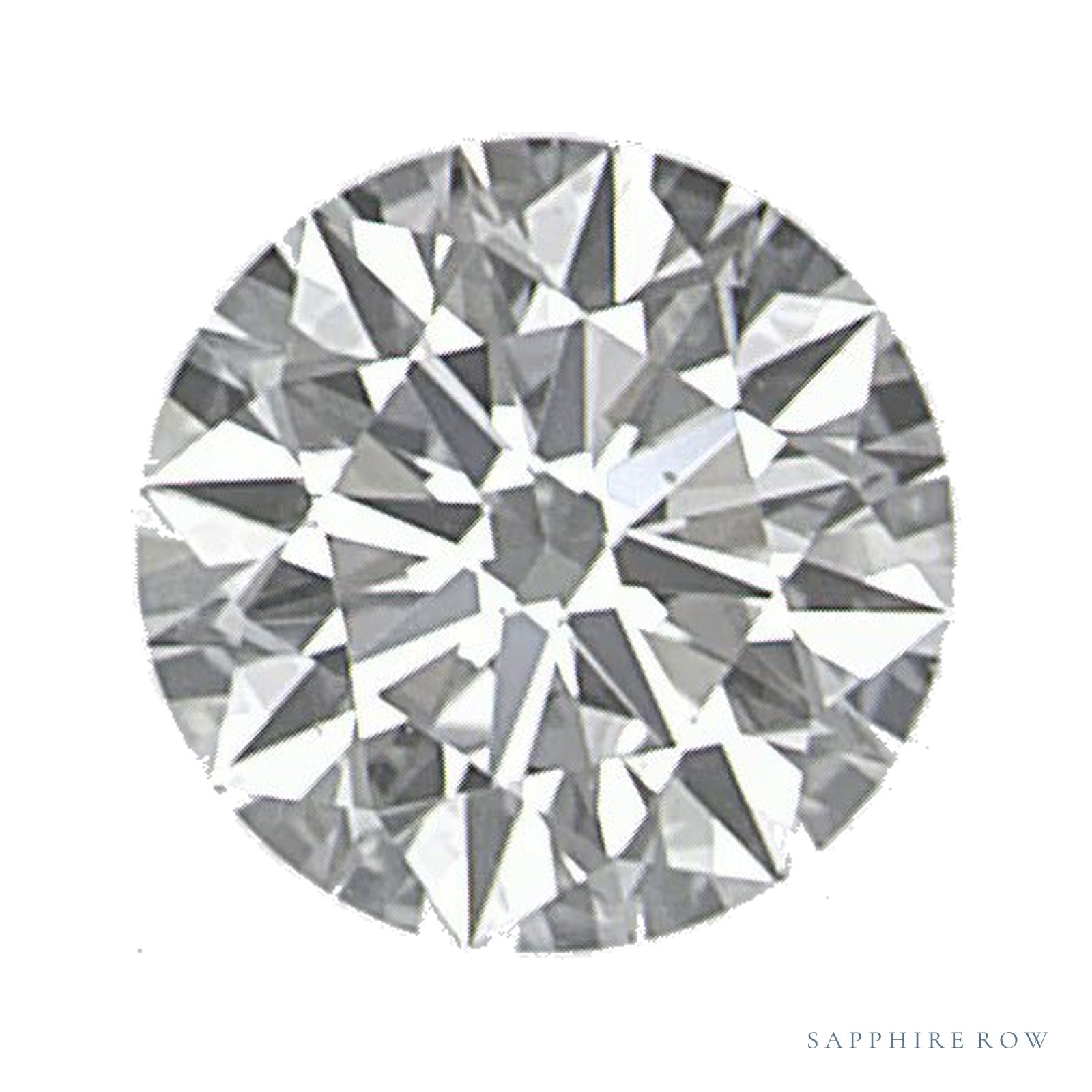 0.36 ct Round Natural Diamond – E VVS1 — Sapphire Row · cut · cut3 · cut4