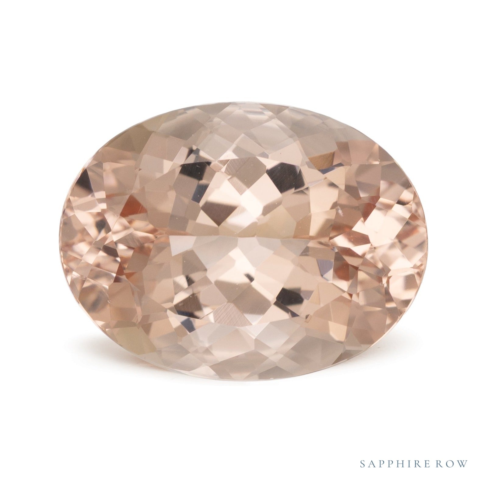 8.72 ct Oval Natural Morganite — Sapphire Row · cut4