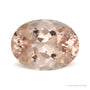 8.72 ct natural pink morganite from Brazil, oval cut | Sapphire Row · cut7