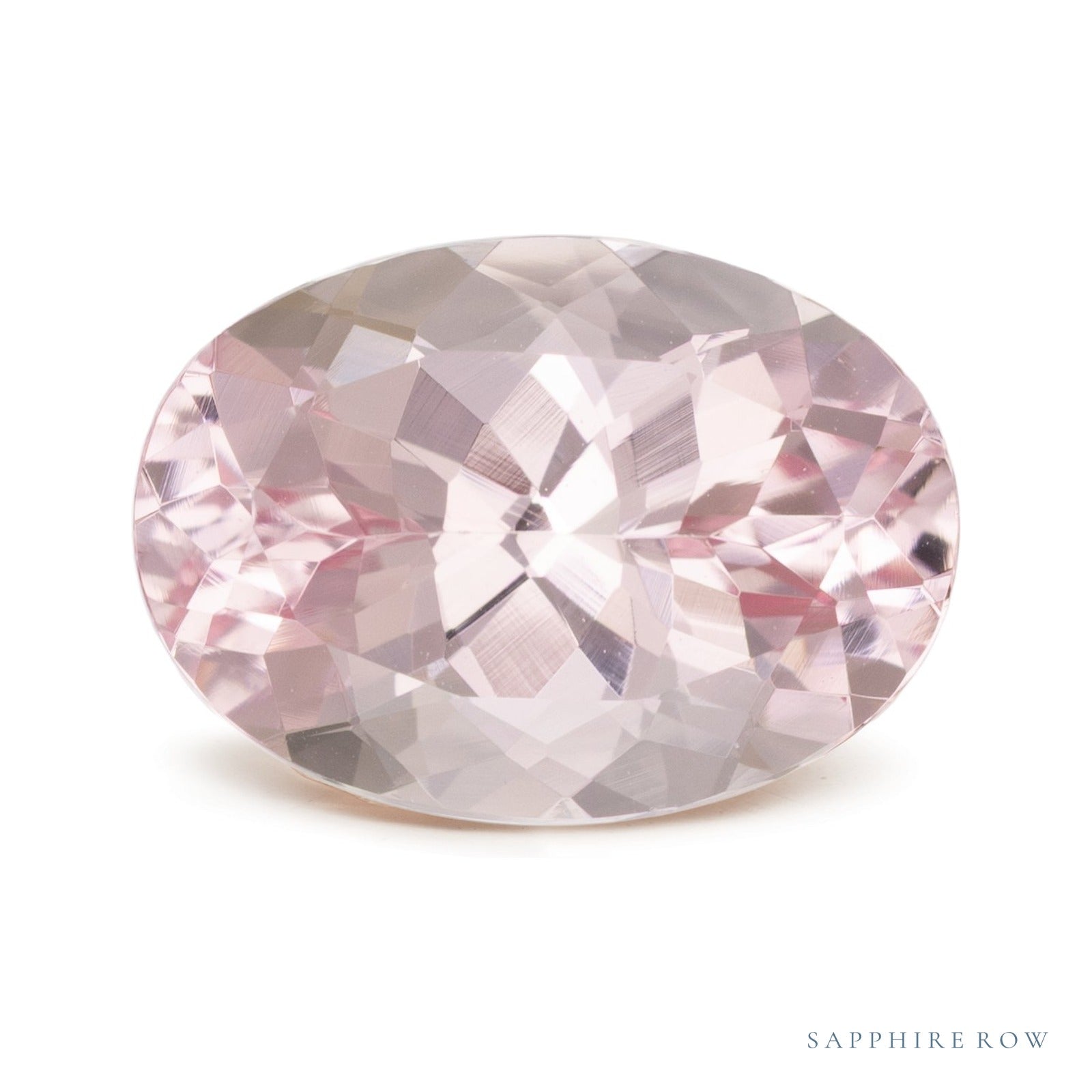 5.80 ct Oval Natural Morganite — Sapphire Row · cut4