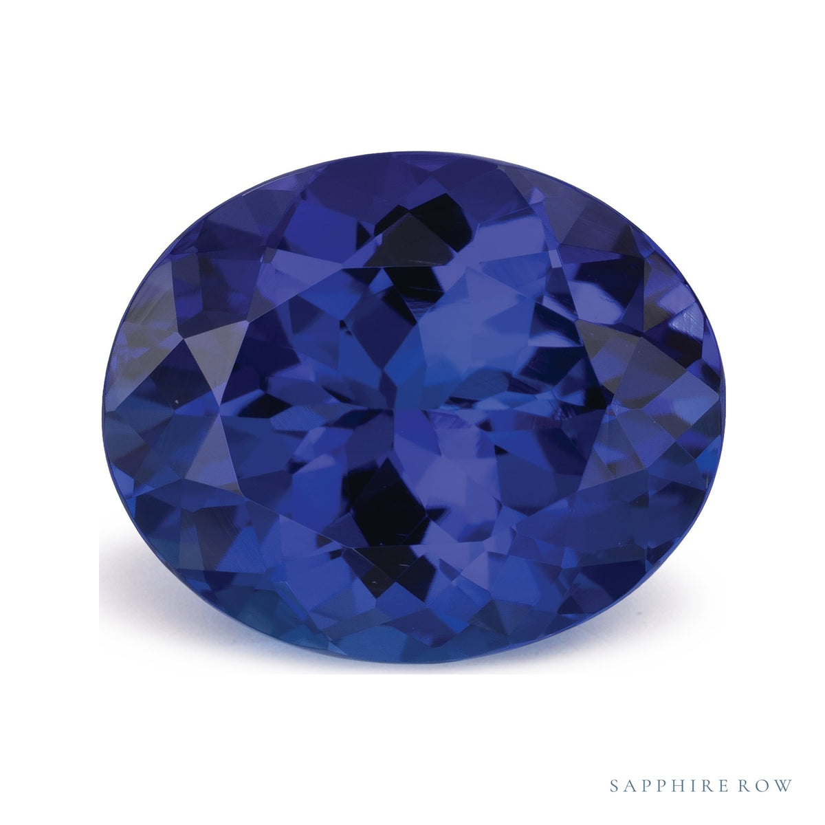 4.97 ct natural blue tanzanite from Tanzania, oval cut | Sapphire Row · cut7