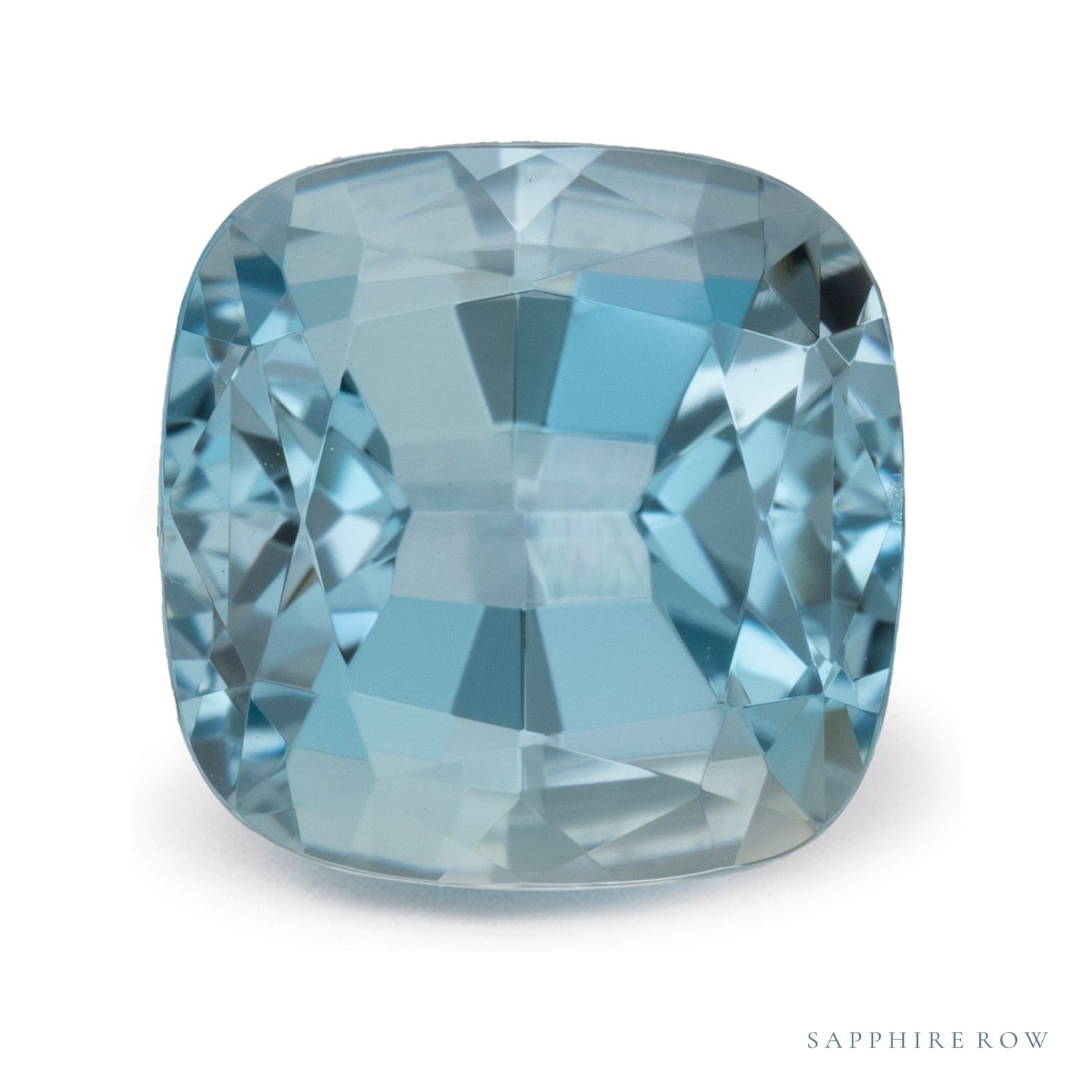 4.27 ct Cushion Natural Aquamarine — Sapphire Row · cut4