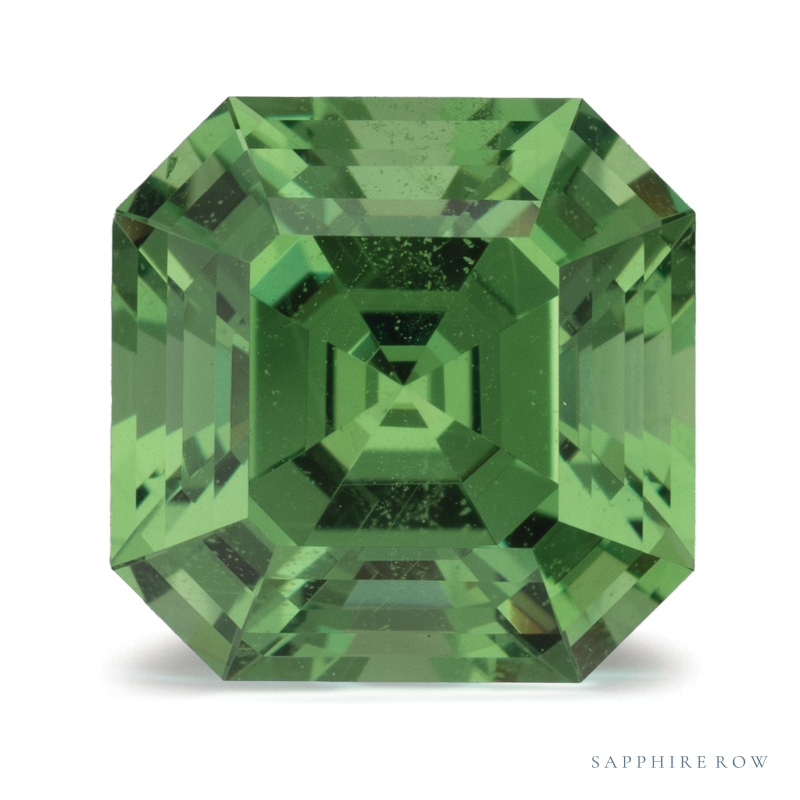 4.00 ct Asscher Natural Garnet — Sapphire Row · cut4