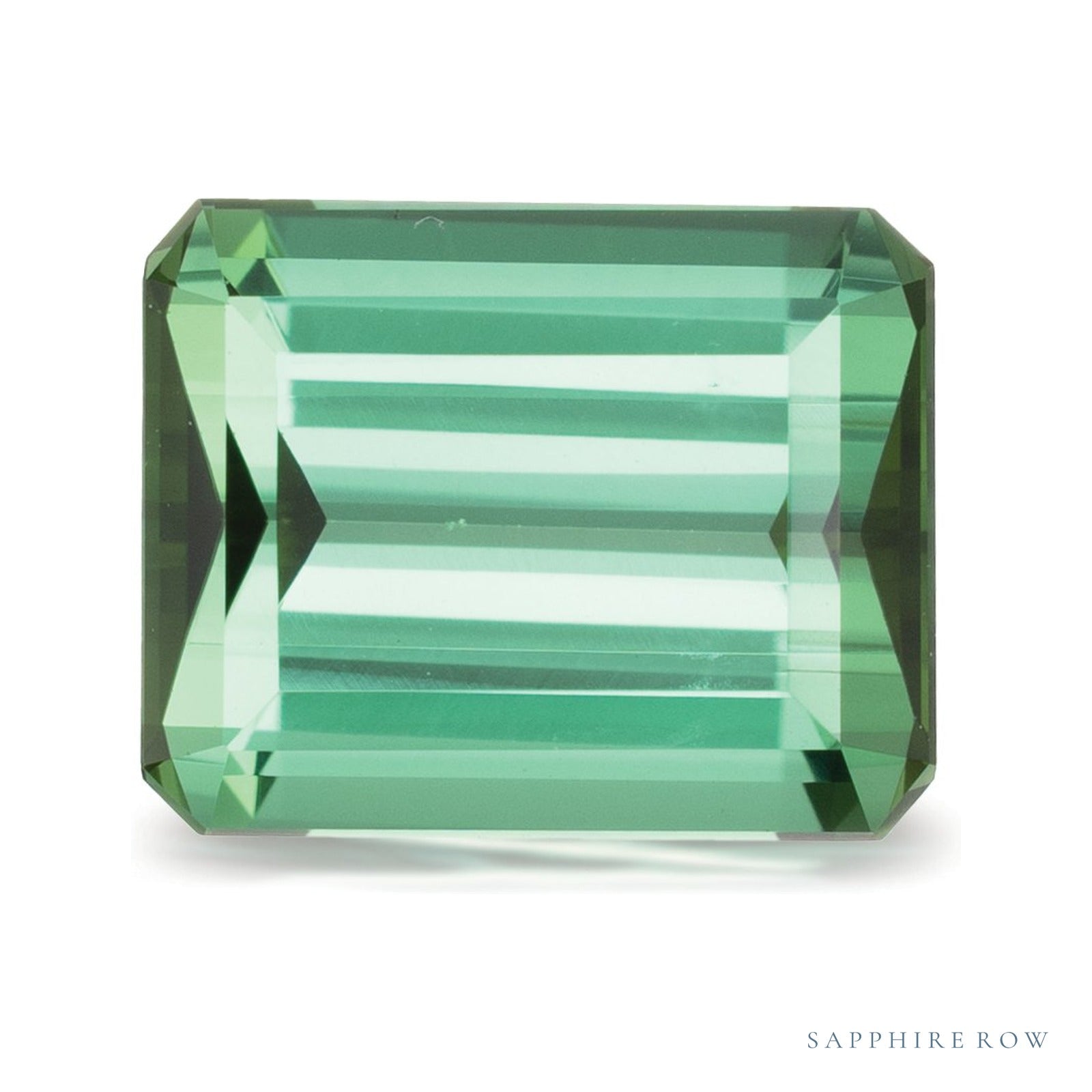 3.75 ct Emerald Natural Tourmaline — Sapphire Row · cut4