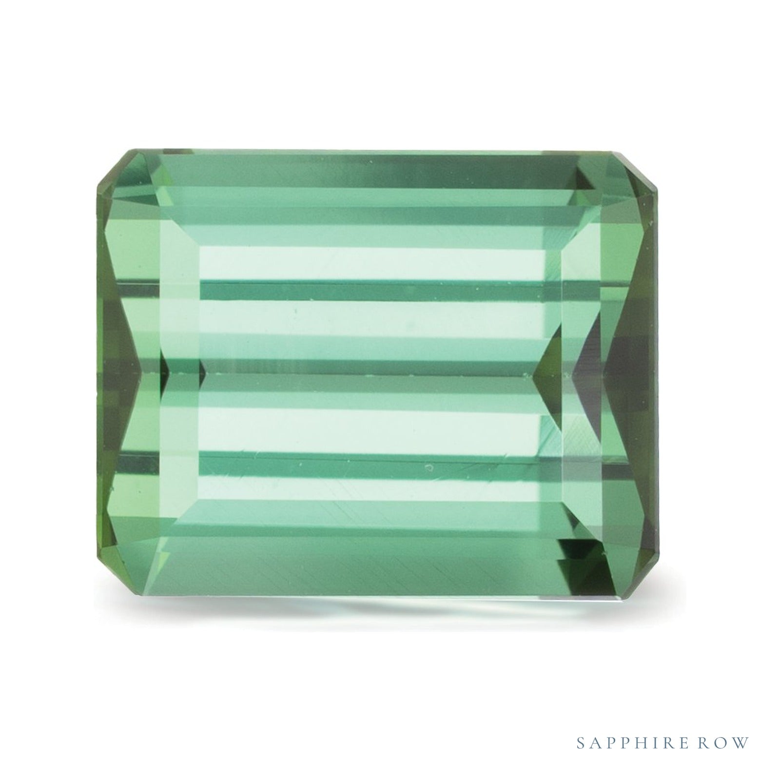 3.74 ct Emerald Natural Tourmaline — Sapphire Row · cut4