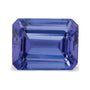 3.65 ct natural blue tanzanite from Tanzania, emerald cut | Sapphire Row · cut7