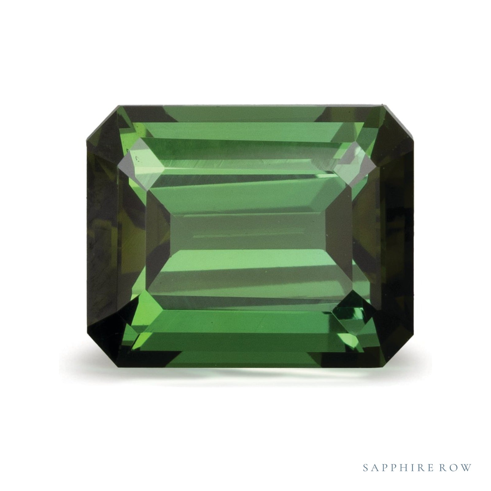 3.58 ct Emerald Natural Tourmaline — Sapphire Row · cut4