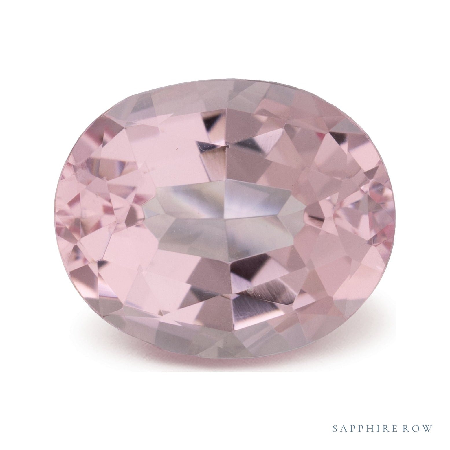 3.57 ct natural pink morganite from Mozambique, oval cut | Sapphire Row · cut6
