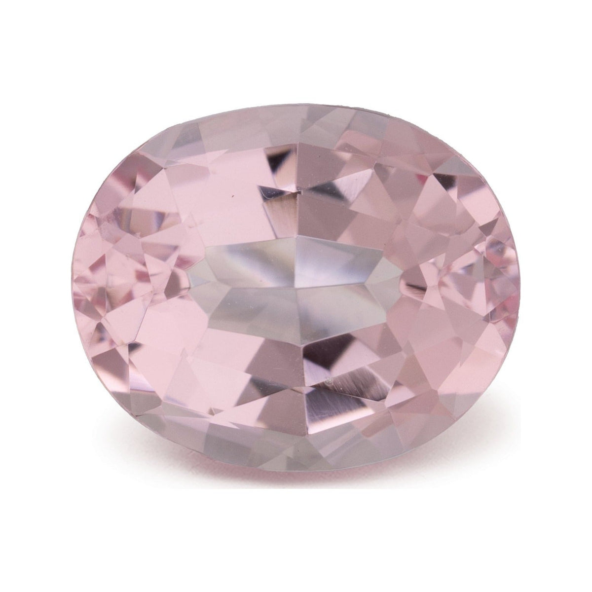 3.57 ct natural pink morganite from Mozambique, oval cut | Sapphire Row · cut7