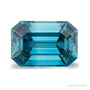 3.51 ct natural blue zircon from Cambodia, emerald cut | Sapphire Row · cut7