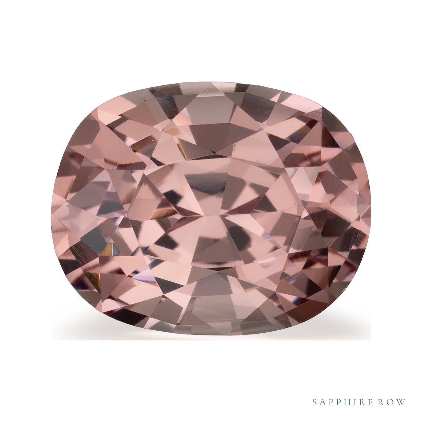 3.51 ct natural malaya garnet from Kenya, oval cut | Sapphire Row · cut6