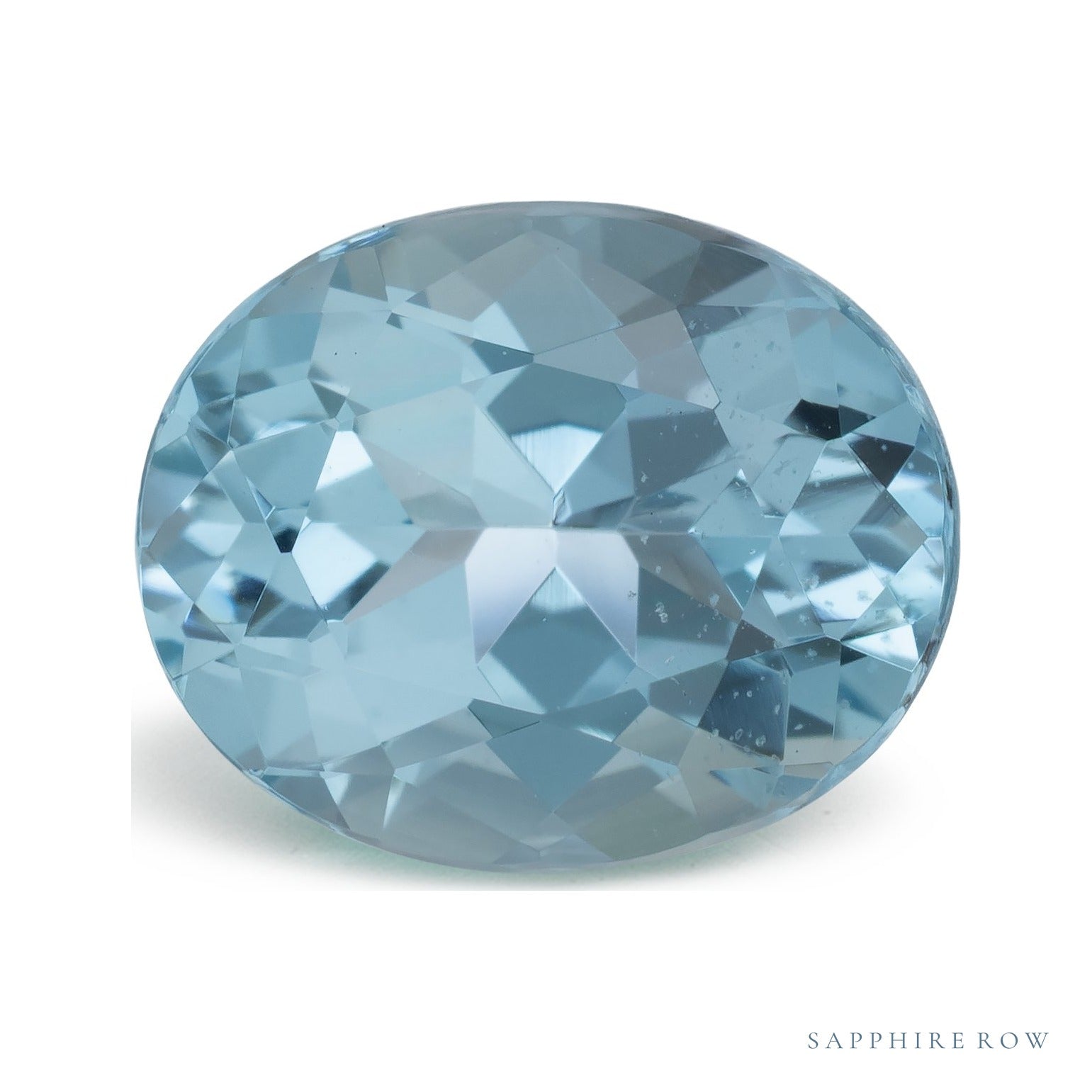 3.34 ct natural blue aquamarine from Brazil, oval cut | Sapphire Row · cut6