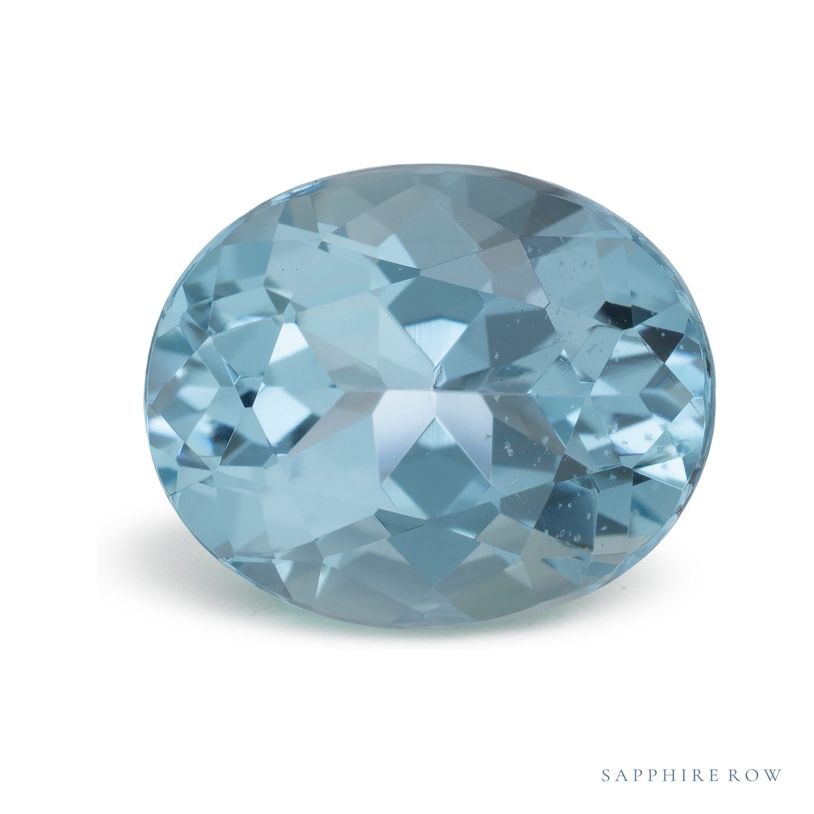 3.34 ct Oval Natural Aquamarine — Sapphire Row · cut4