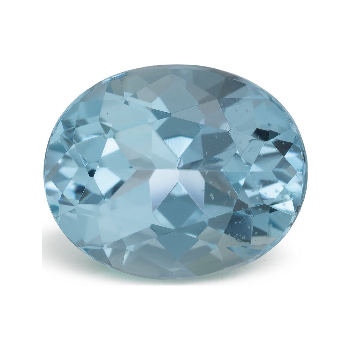 3.34 ct natural blue aquamarine from Brazil, oval cut | Sapphire Row · cut7