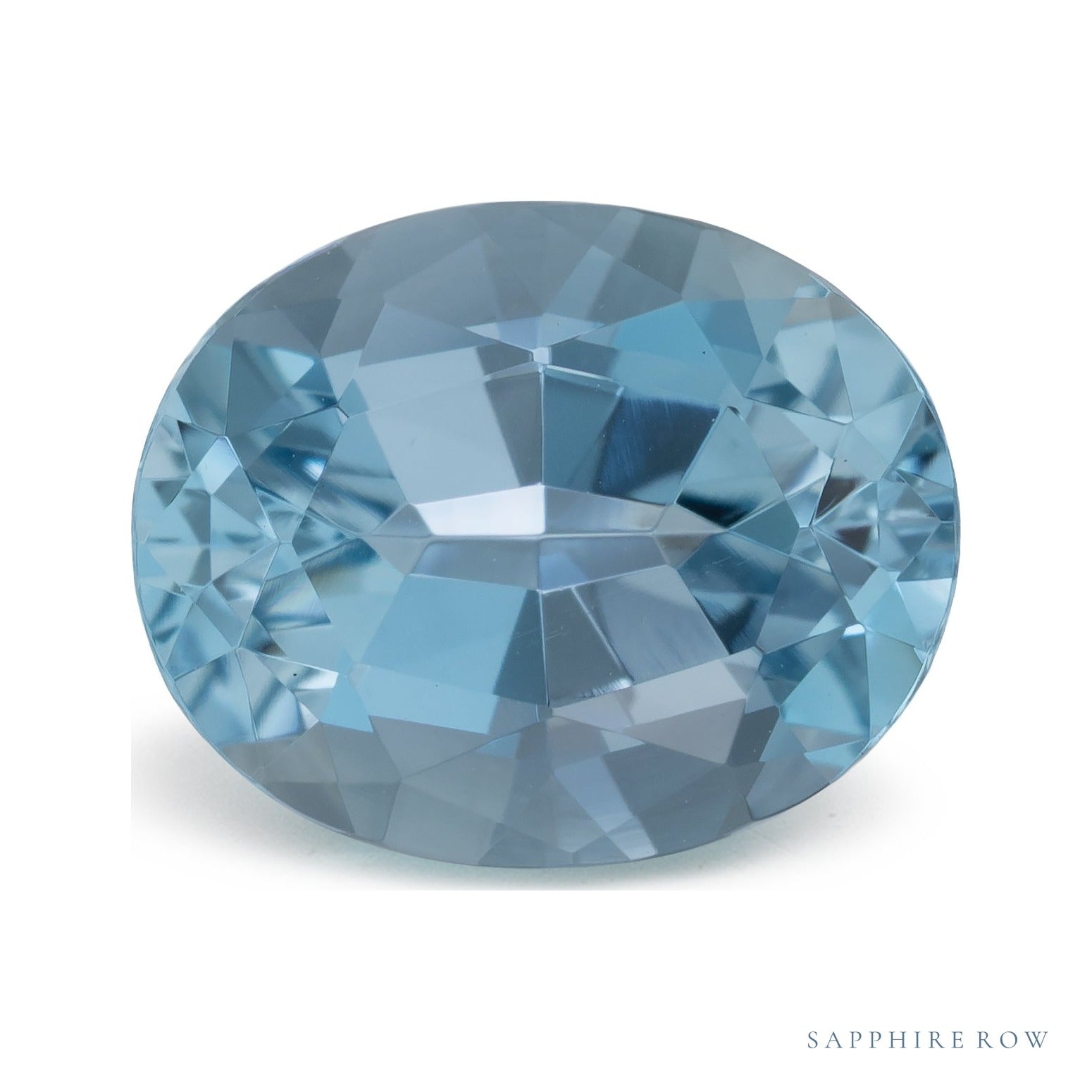 3.30 ct natural blue aquamarine from Brazil, oval cut | Sapphire Row · cut6