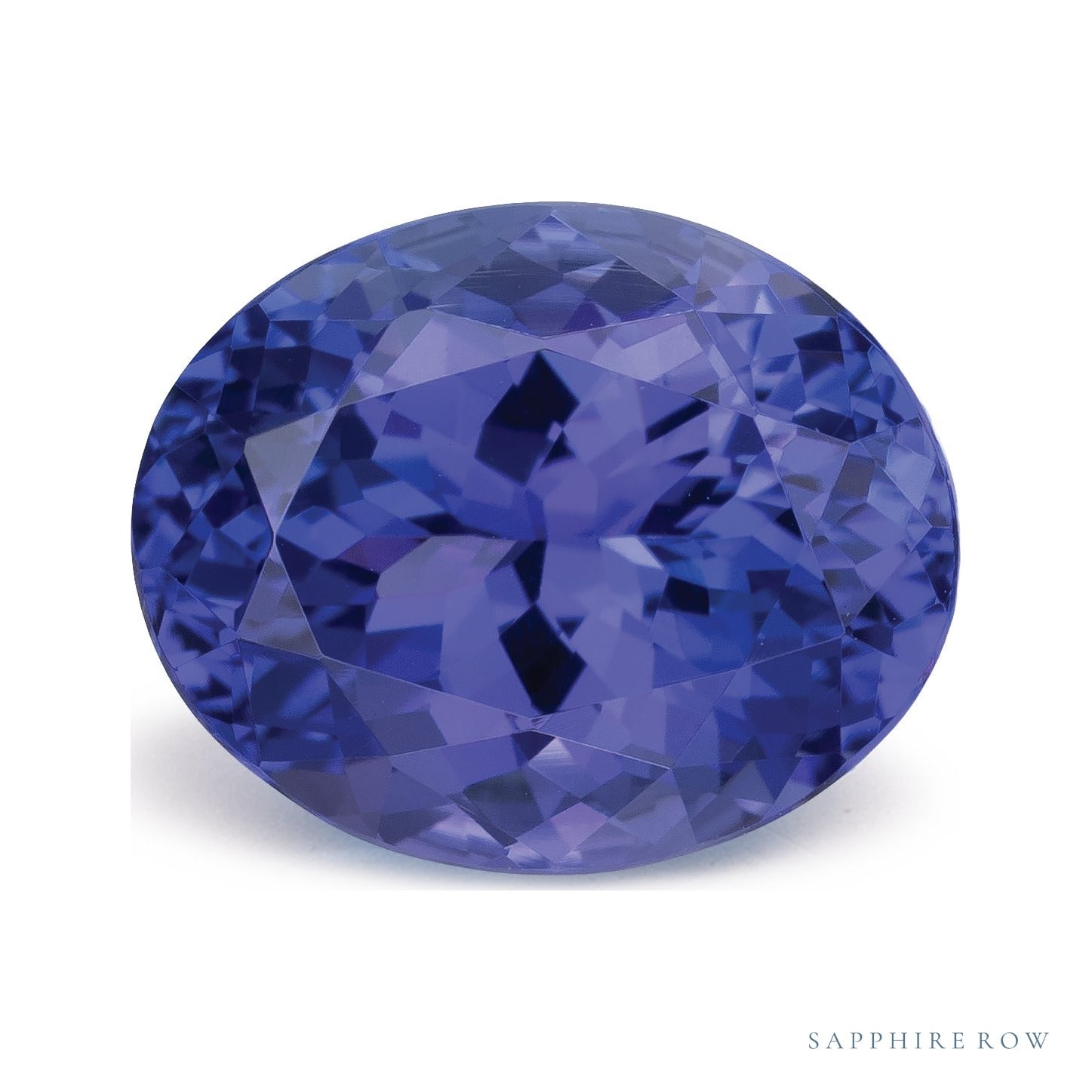 3.26 ct natural blue tanzanite from Tanzania, oval cut | Sapphire Row · cut6
