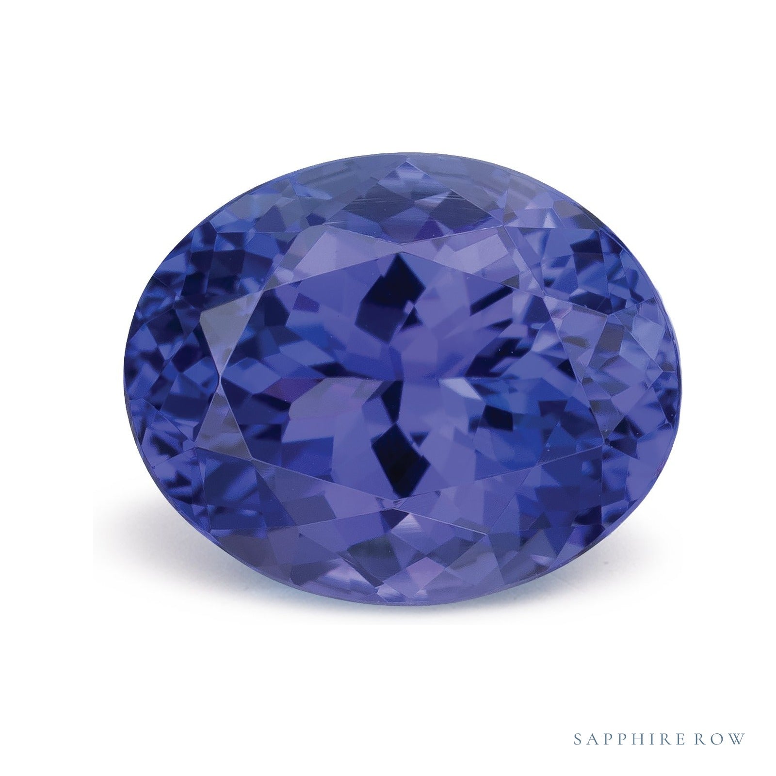 3.26 ct Oval Natural Tanzanite — Sapphire Row · cut4