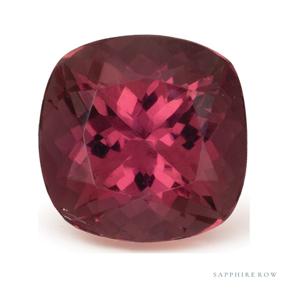 3.15 ct natural pink tourmaline from Madagascar, cushion cut | Sapphire Row · cut4 · cut5