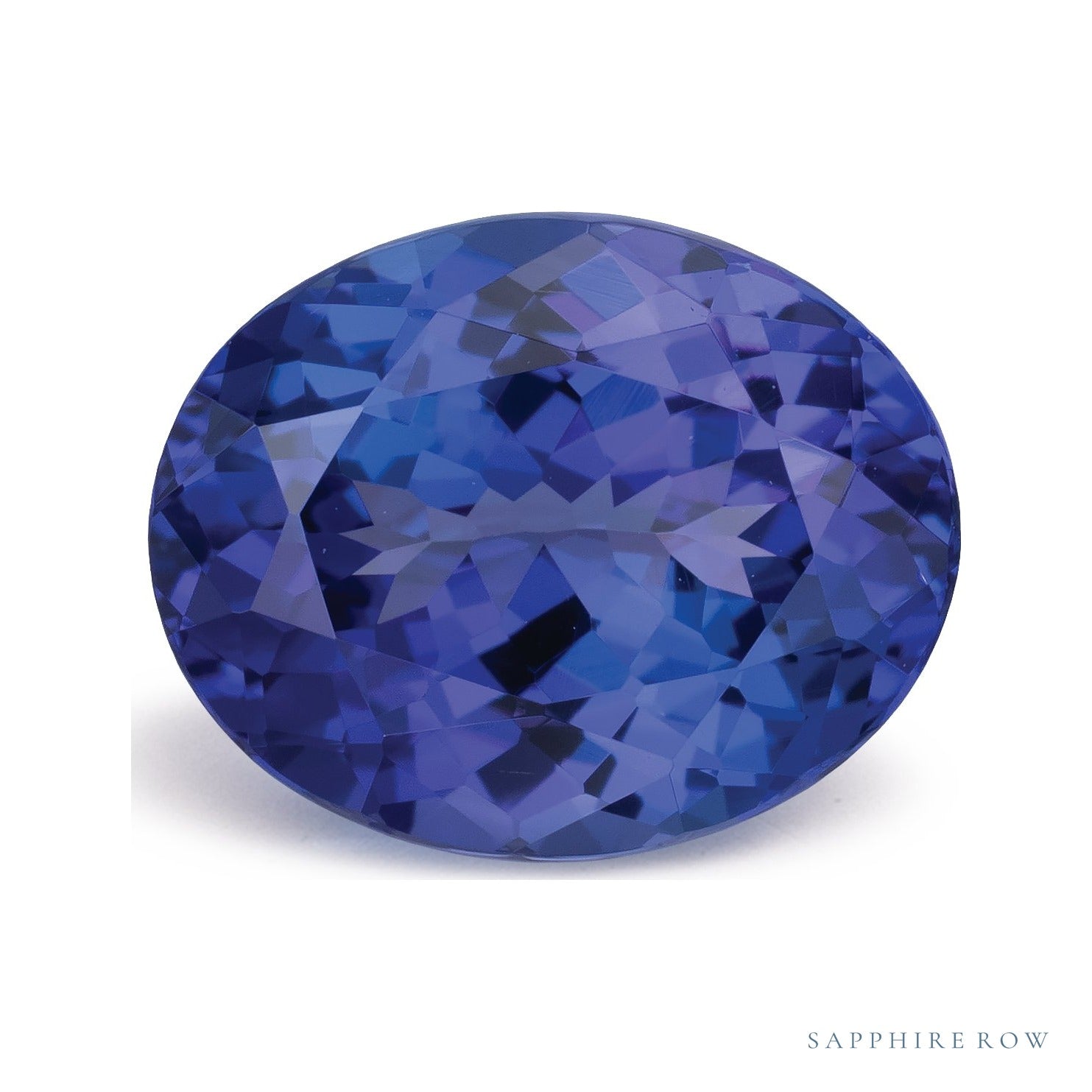 3.02 ct natural blue tanzanite from Tanzania, oval cut | Sapphire Row · cut6