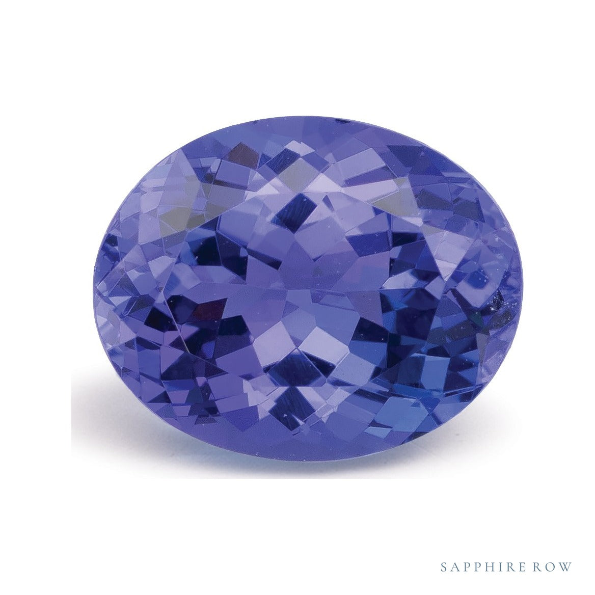 2.97 ct natural blue tanzanite from Tanzania, oval cut | Sapphire Row · cut6