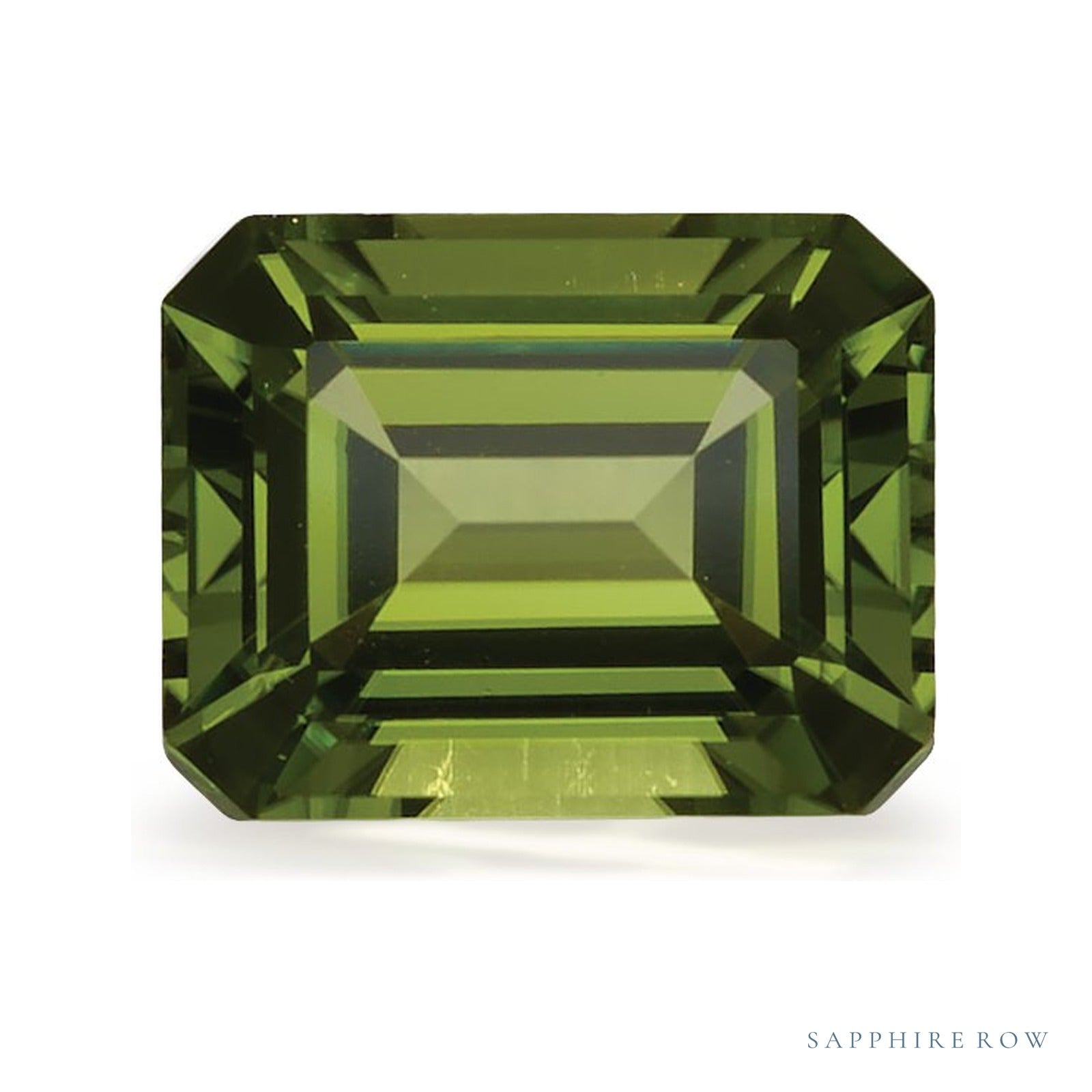 2.93 ct Emerald Natural Peridot — Sapphire Row · cut4
