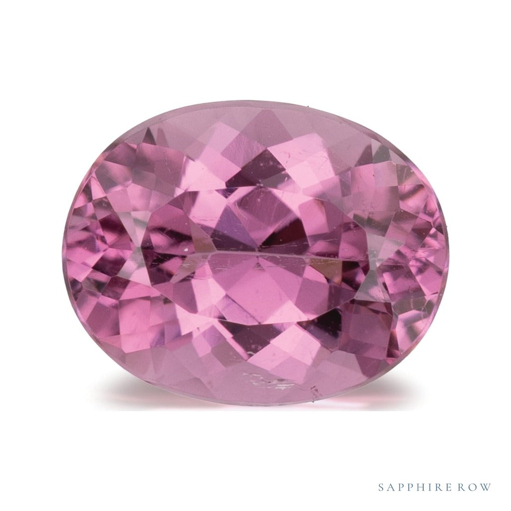 2.79 ct natural rubellite tourmaline from Mozambique, oval cut | Sapphire Row · cut7