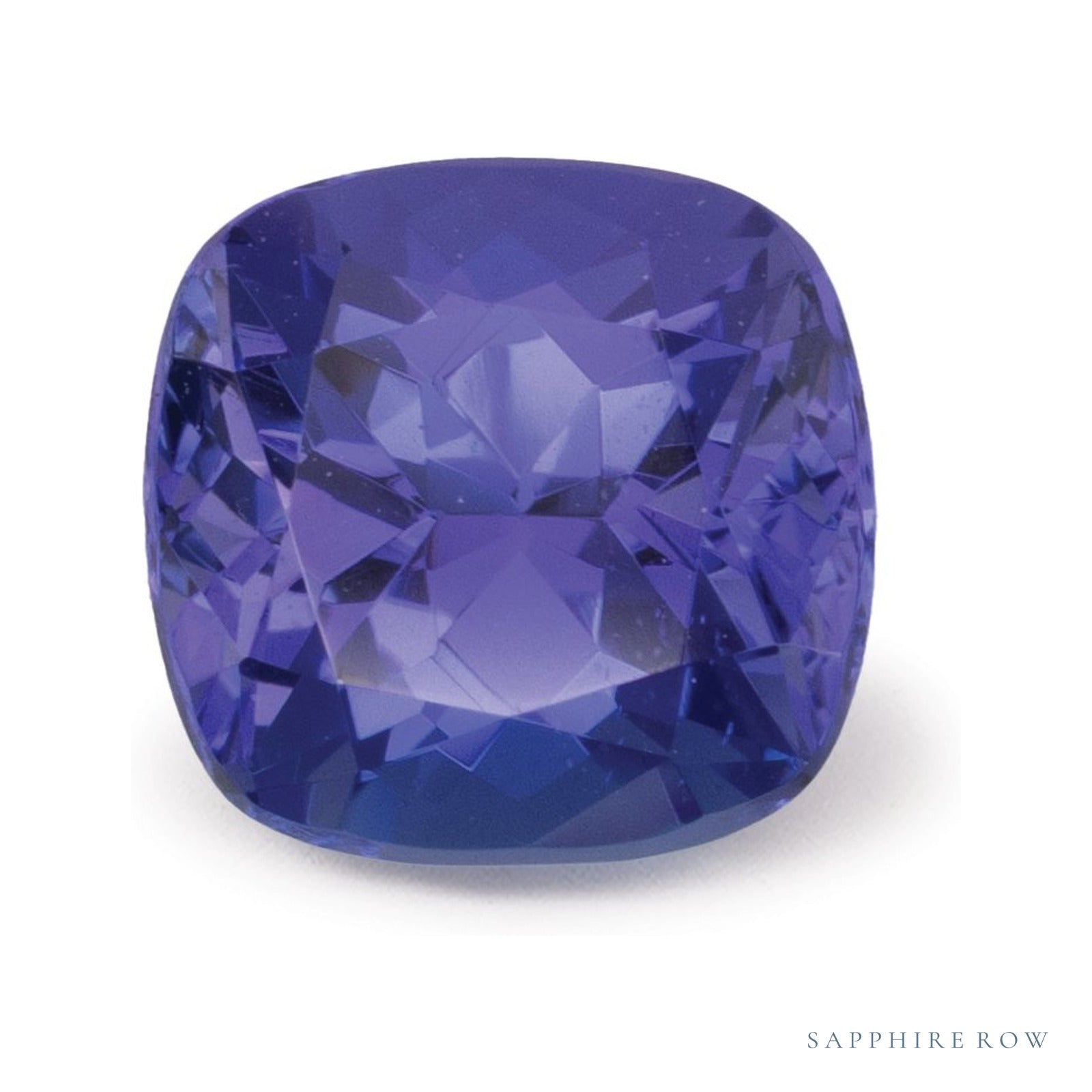 2.56 ct Cushion Natural Tanzanite — Sapphire Row · cut4
