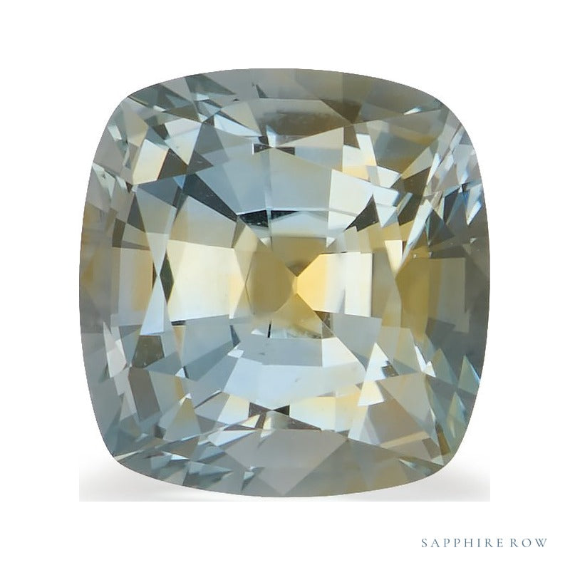 2.49 ct natural bicolor sapphire from United States, cushion cut | Sapphire Row · cut7