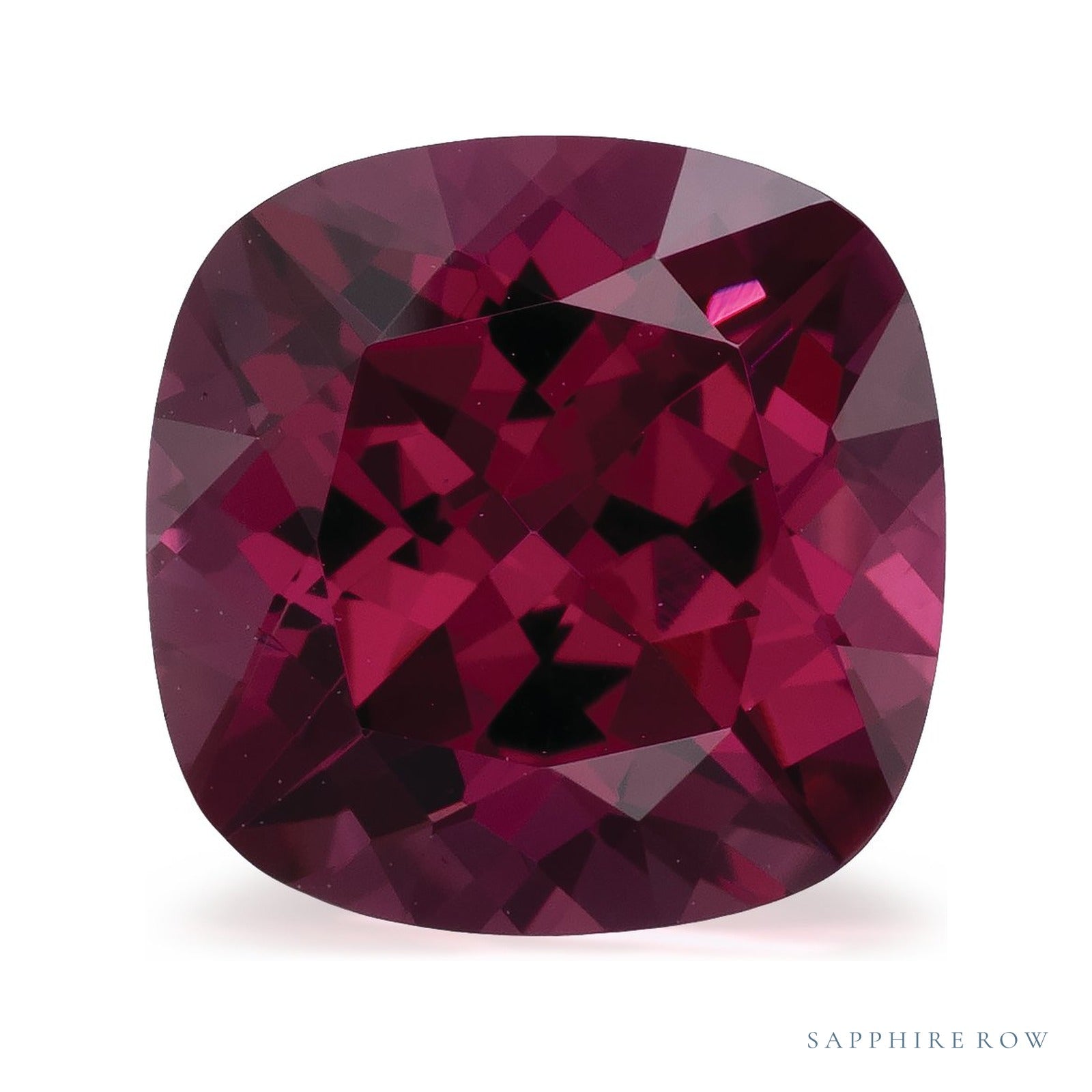 2.44 ct Cushion Natural Rhodolite Garnet — Sapphire Row · cut4