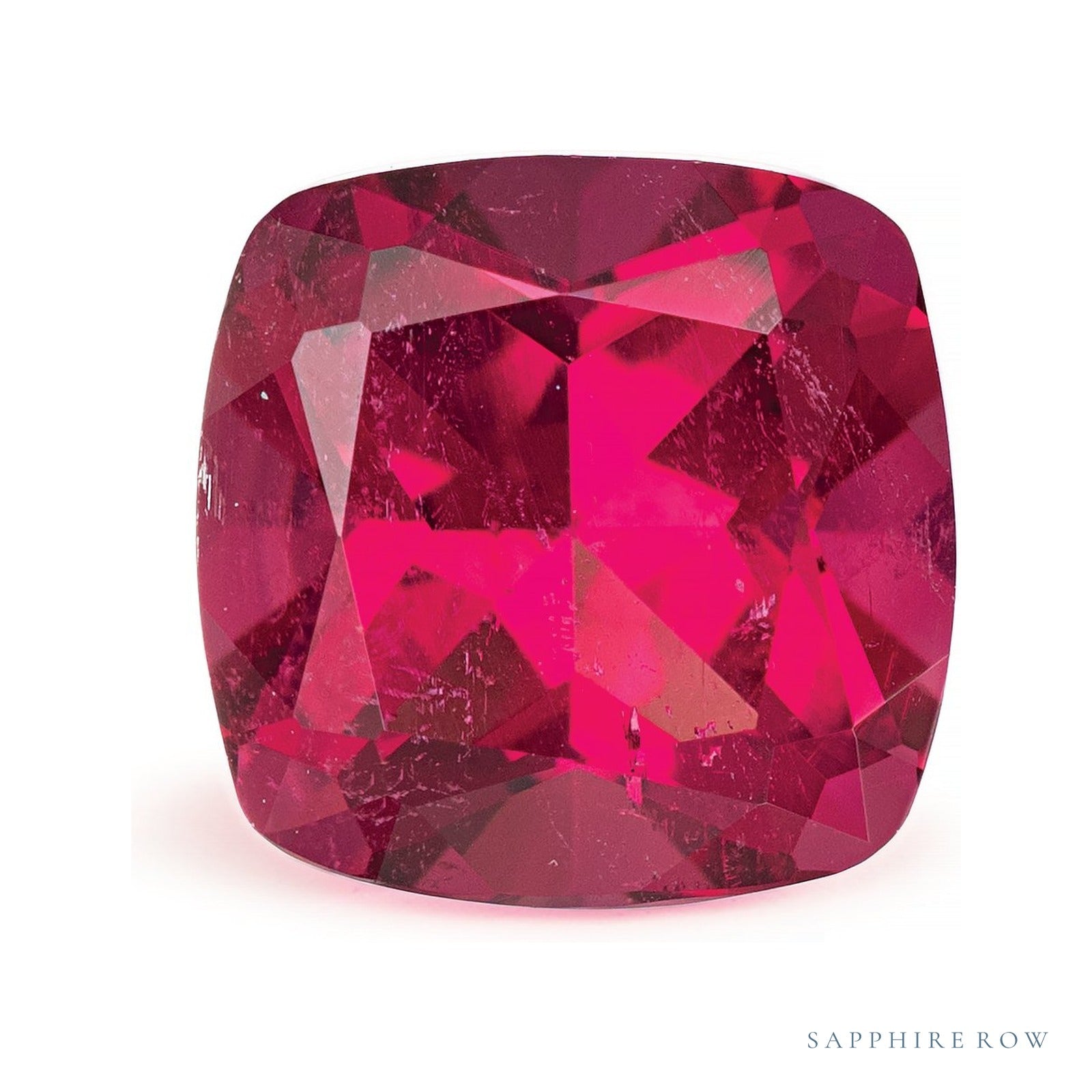 2.37 ct Cushion Natural Tourmaline — Sapphire Row · cut4