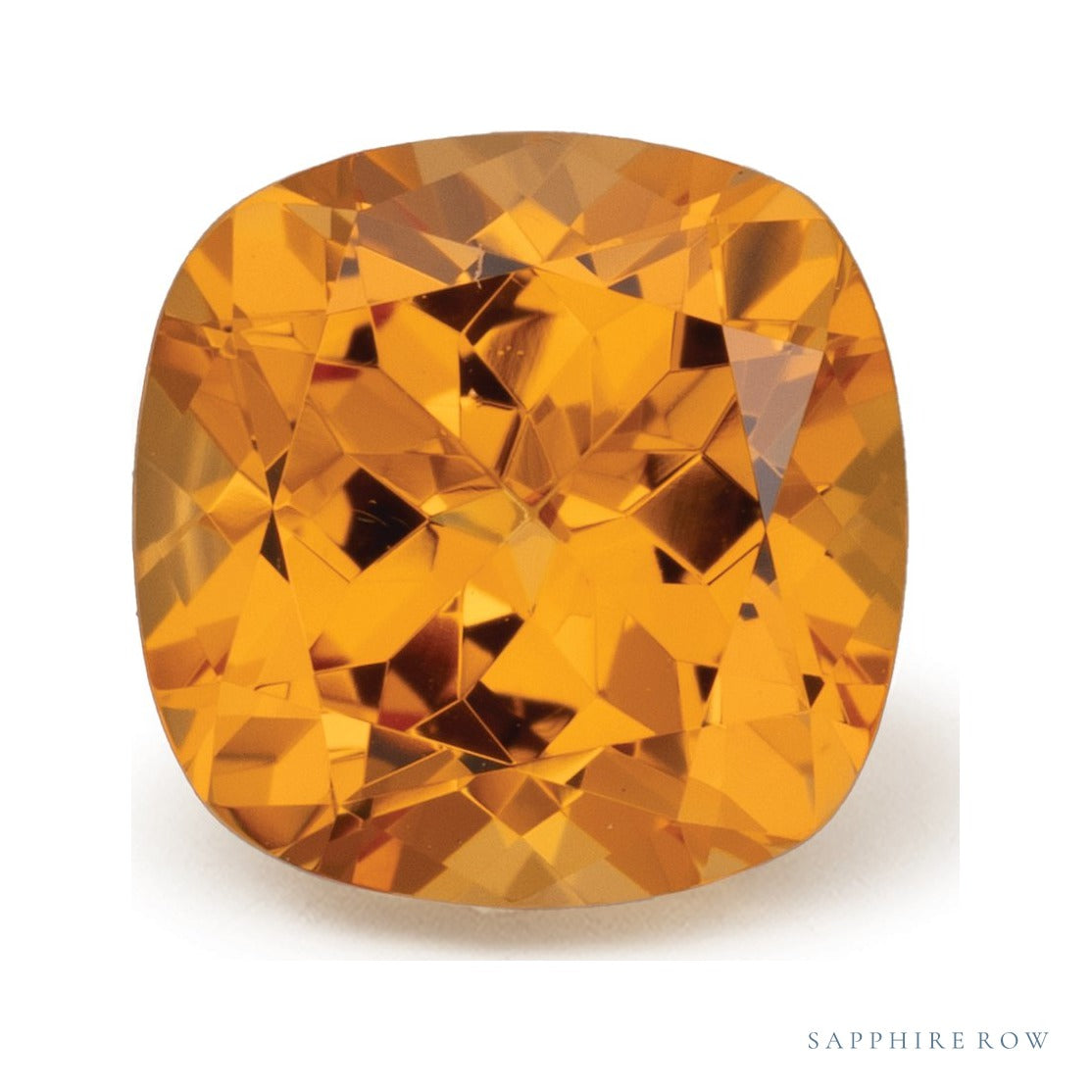 2.36 ct natural orange spessartite garnet from Nigeria, cushion cut | Sapphire Row · cut7