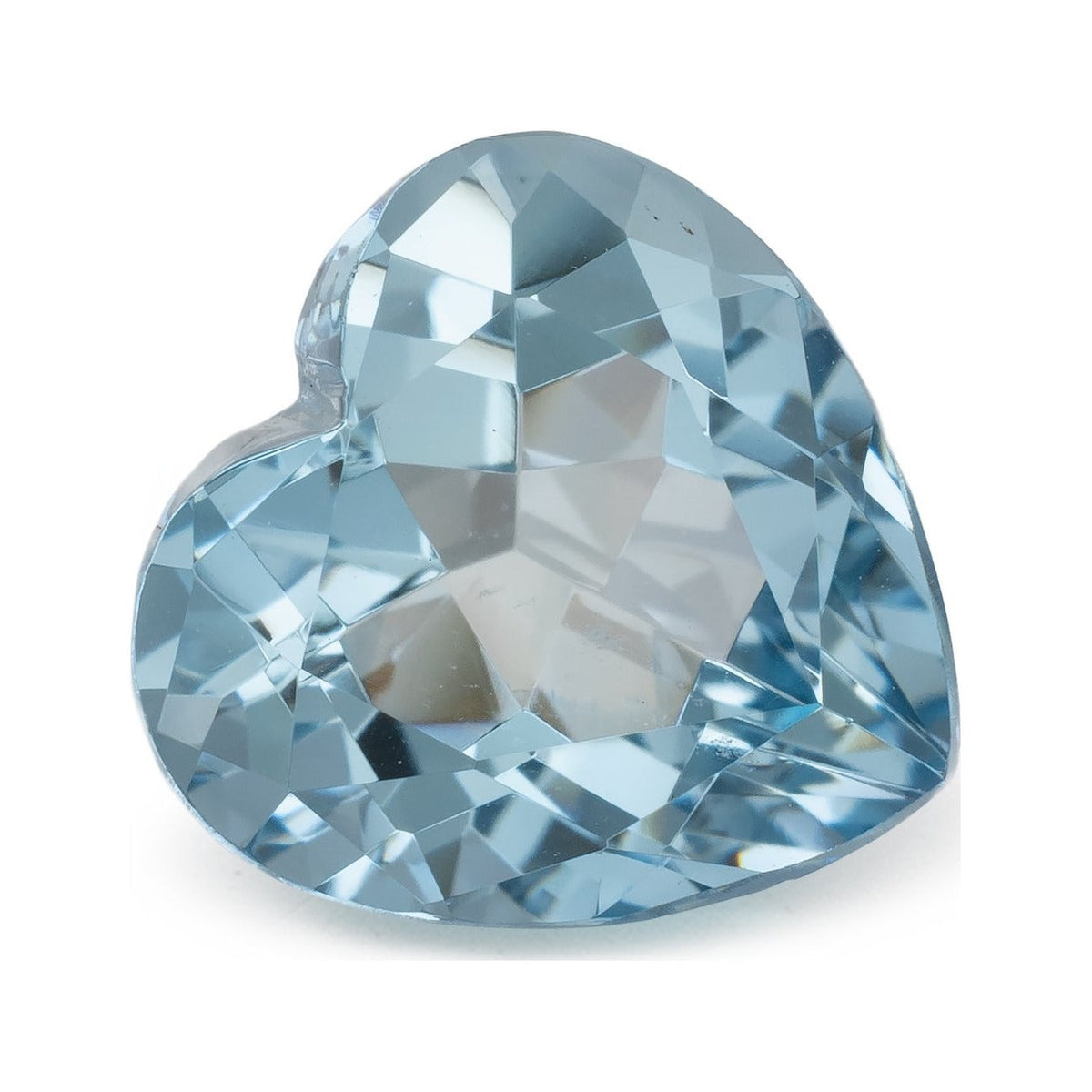 2.34 ct natural blue aquamarine from Brazil, heart cut | Sapphire Row · cut7