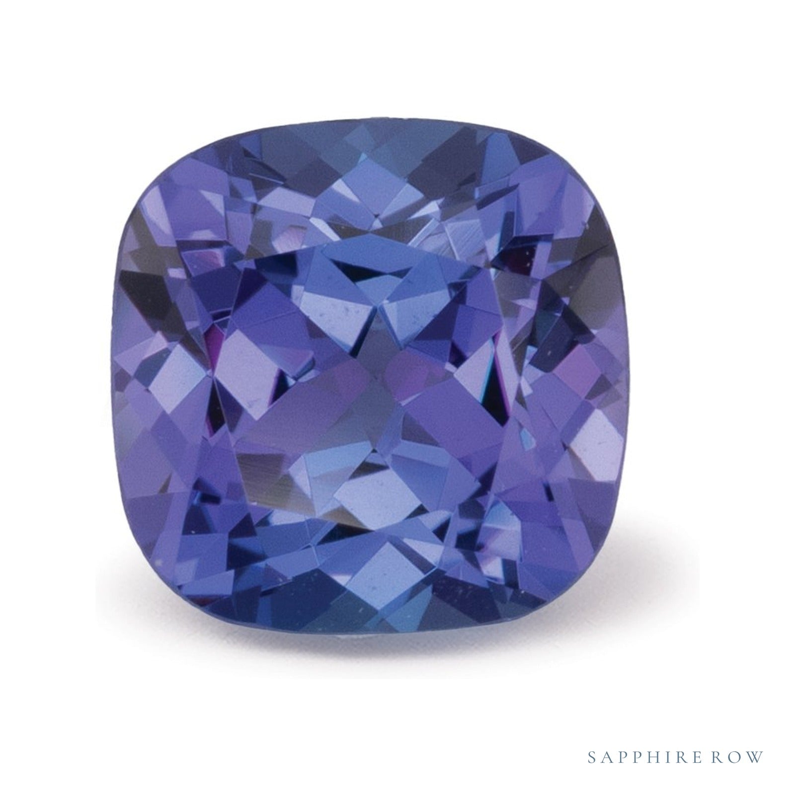 2.32 ct Cushion Natural Tanzanite — Sapphire Row · cut4