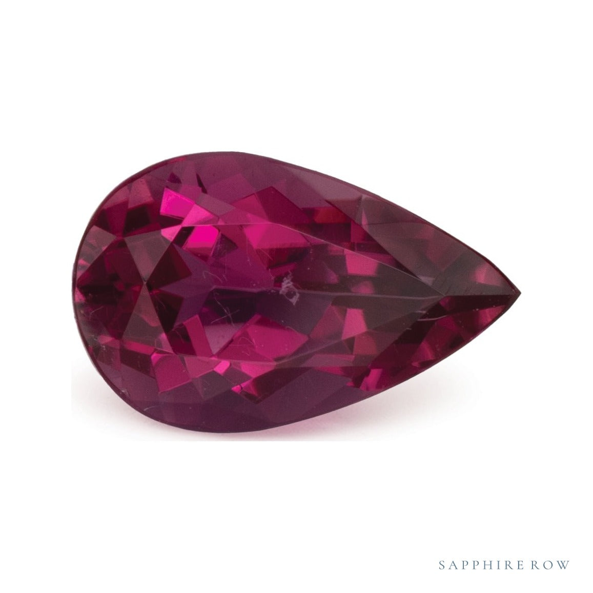 2.30 ct natural rubellite tourmaline from Nigeria, pear cut | Sapphire Row · cut4 · cut5