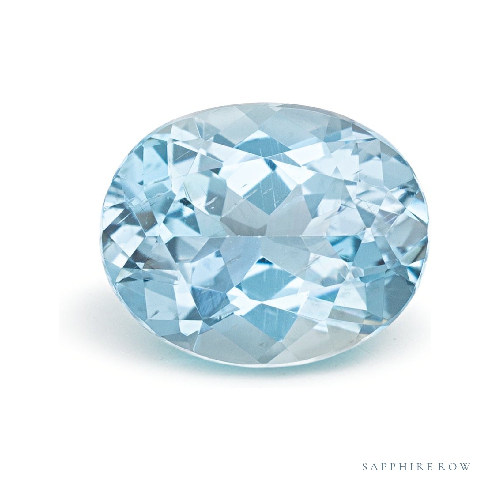 2.27 ct Oval Natural Aquamarine — Sapphire Row · cut4