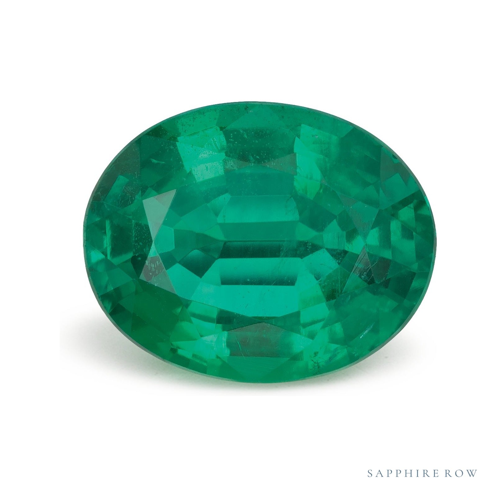 2.23 ct Oval Natural Emerald — Sapphire Row · cut4