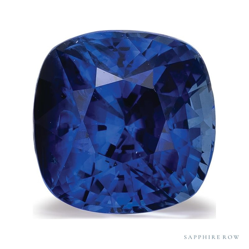 2.24 ct natural blue sapphire from Sri Lanka, cushion cut | Sapphire Row · cut7