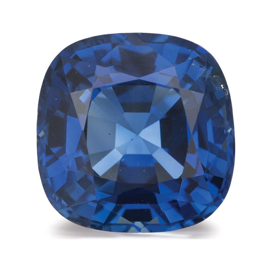 2.22 ct natural blue sapphire from Sri Lanka, cushion cut | Sapphire Row · cut7