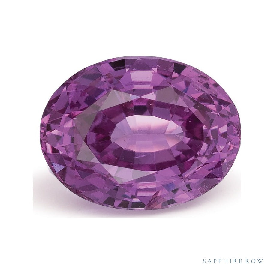 2.21 ct natural pink sapphire from Madagascar, oval cut | Sapphire Row · cut6