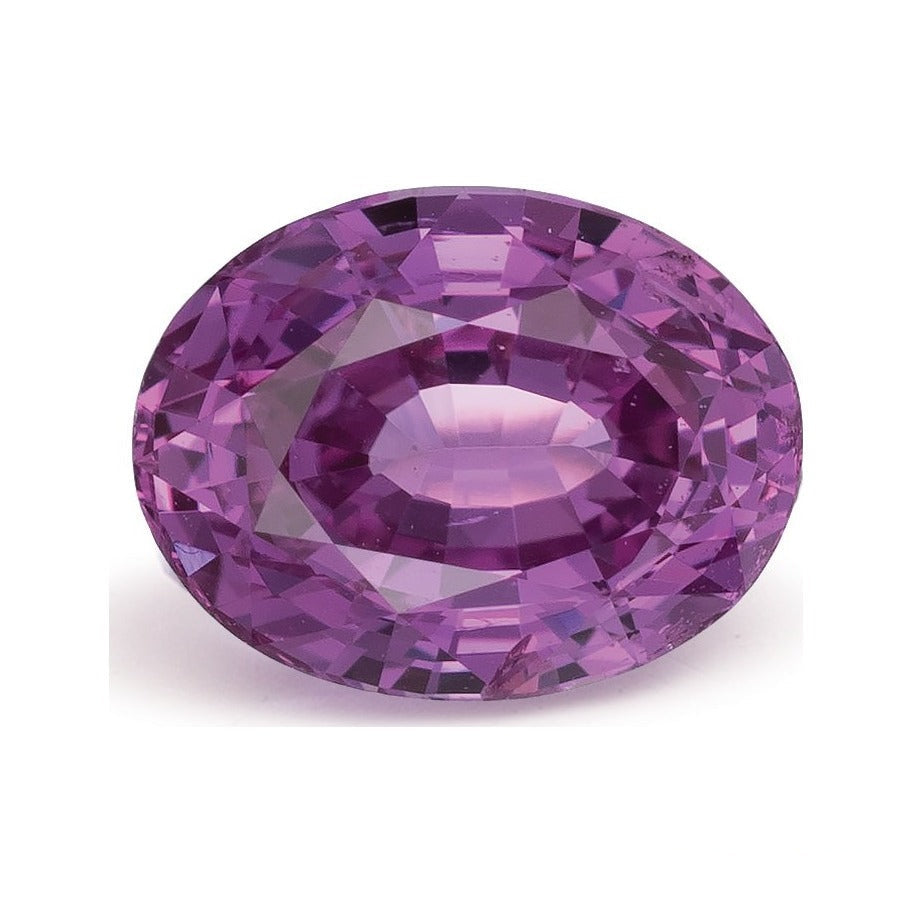 2.21 ct natural pink sapphire from Madagascar, oval cut | Sapphire Row · cut7