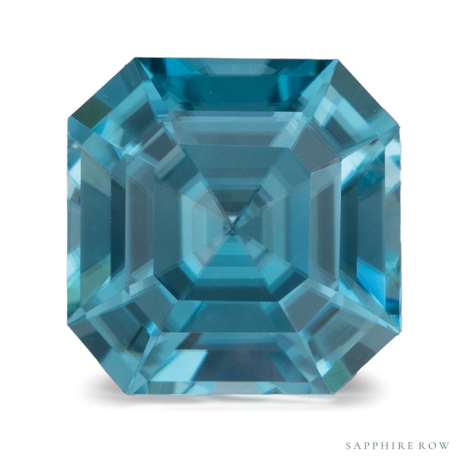 2.20 ct Asscher Natural Zircon — Sapphire Row · cut4