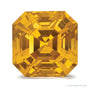 2.14 ct natural yellow sapphire from Thailand, asscher cut | Sapphire Row · cut7