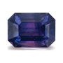 2.13 ct natural purple sapphire from Mozambique, emerald cut | Sapphire Row · cut7